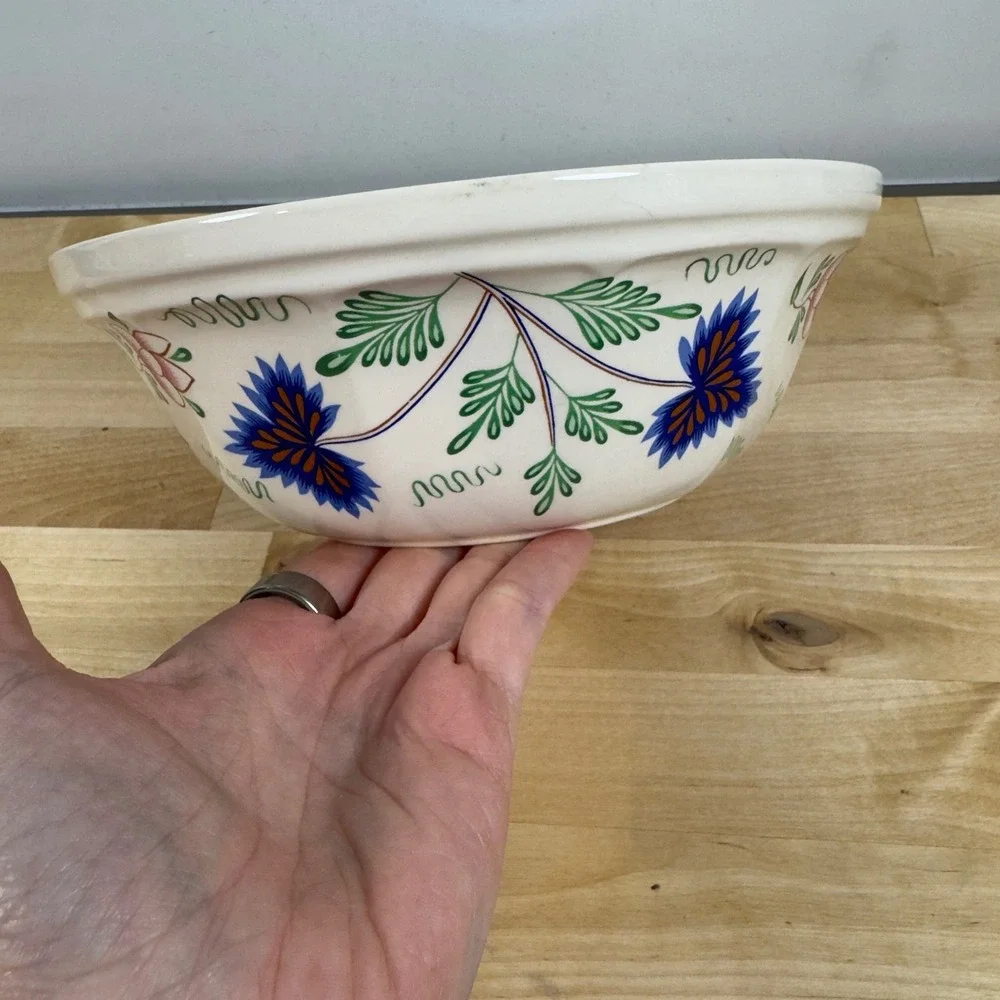 Pfaltzgraff Simpsons Ltd Henry Ford Museum Floral Stoneware Mixing Bowl 8.75in